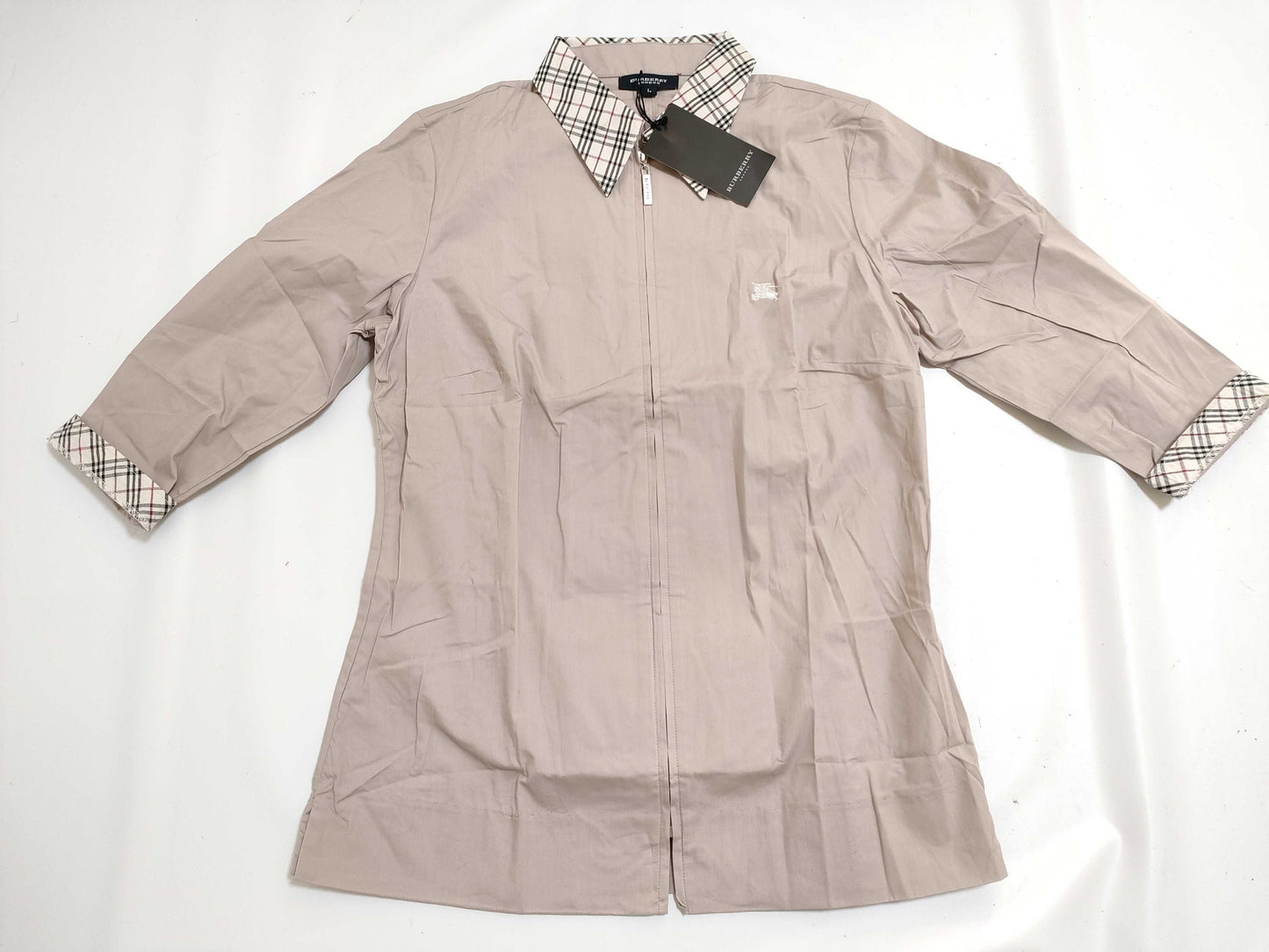 BURBERRY □ BURBERRY LONDON Zip-up Shirt with Tag Tops
