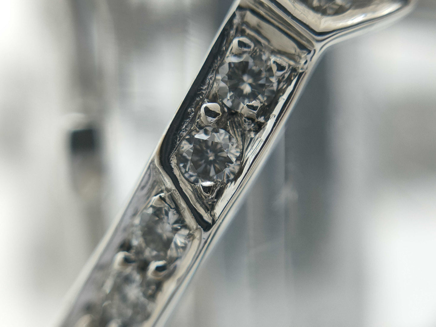 CHANEL Element #48 Rutilated Quartz and Diamond Ring, WG 750, 19.6g 