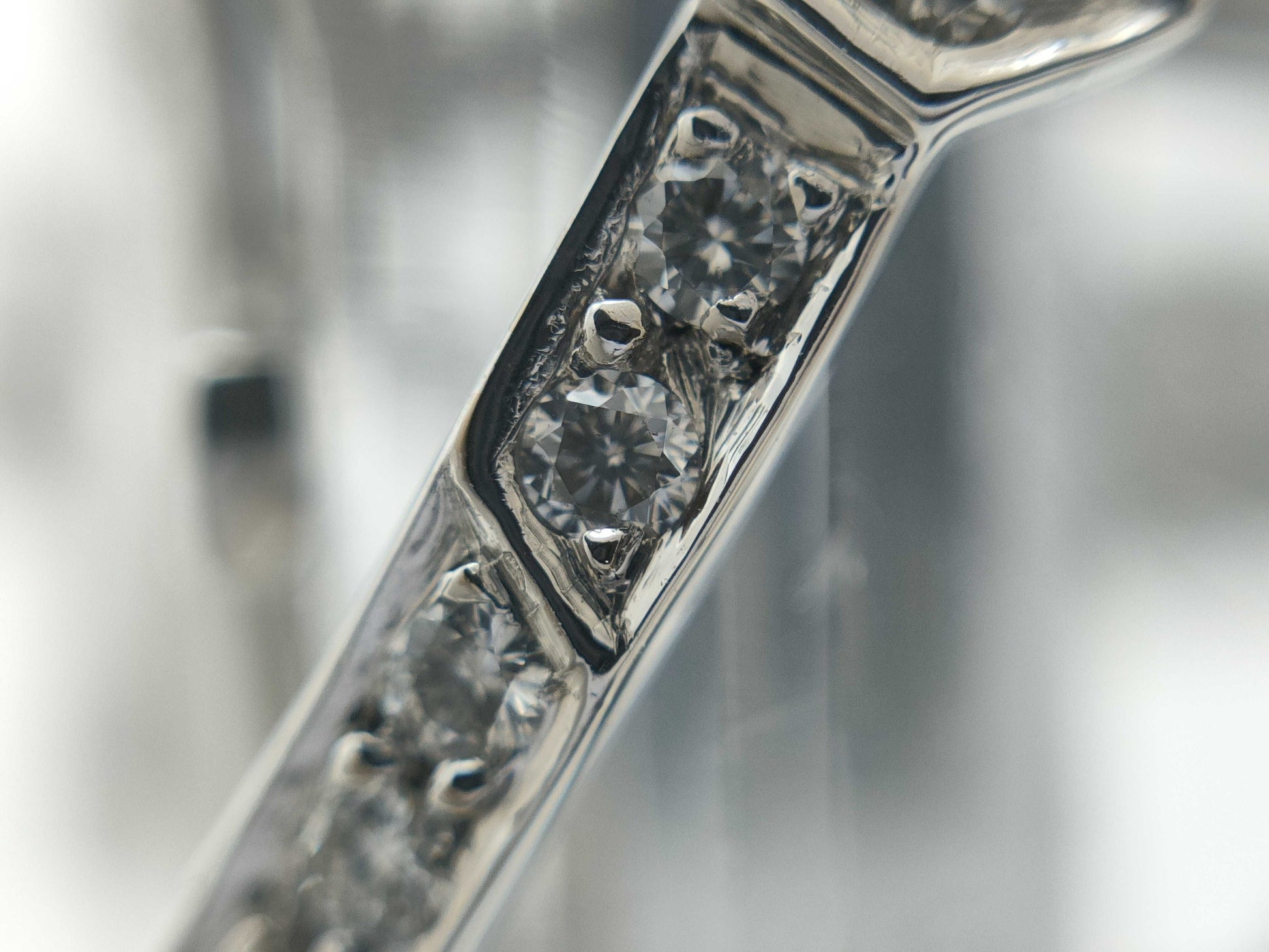 CHANEL Element #48 Rutilated Quartz and Diamond Ring, WG 750, 19.6g 