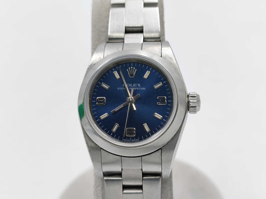ROLEX 76080 K885726 Blue Dial Women's Watch