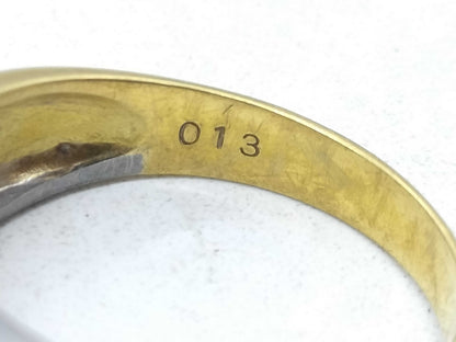 D0.13ct K18/Pt850 5.3g Ring 