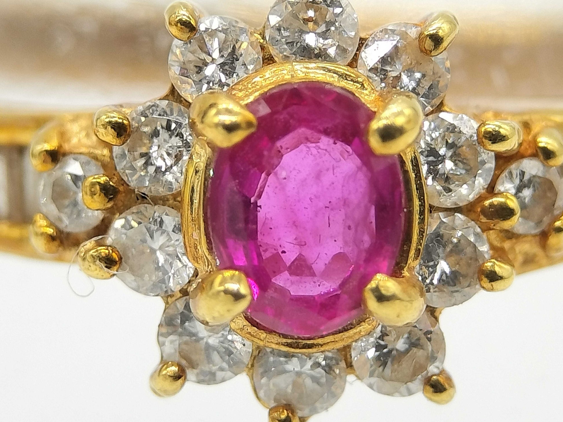 Ruby D0.24ct K18 2.7g Ring 