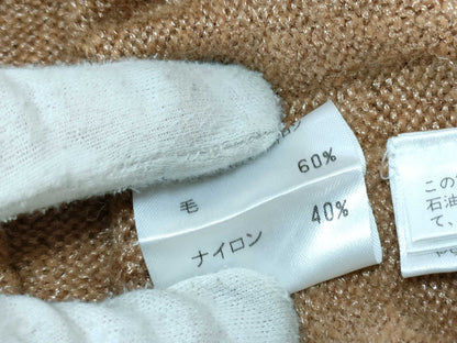 BURBERRY Blue Label? BURBERRY Knit Short Top in Cream Brown