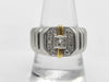 D0.24ct/0.20ct Pt900/K18 16.8g Ring 