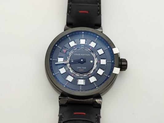 LOUIS VUITTON Tambour Evolution Spintime GMT Q1AG0 TH3490 Automatic Men's Watch