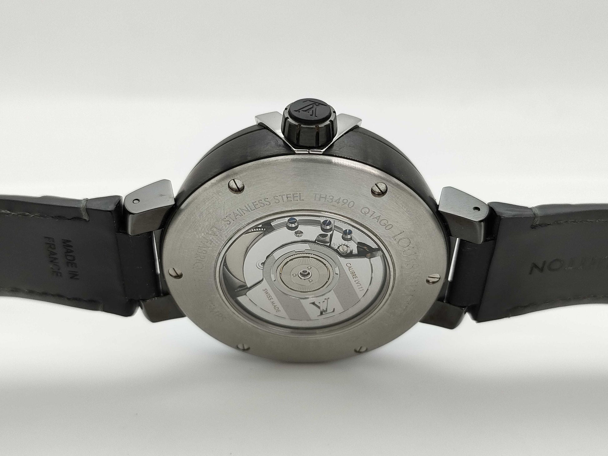 LOUIS VUITTON Tambour Evolution Spintime GMT Q1AG0 TH3490 Automatic Men's Watch