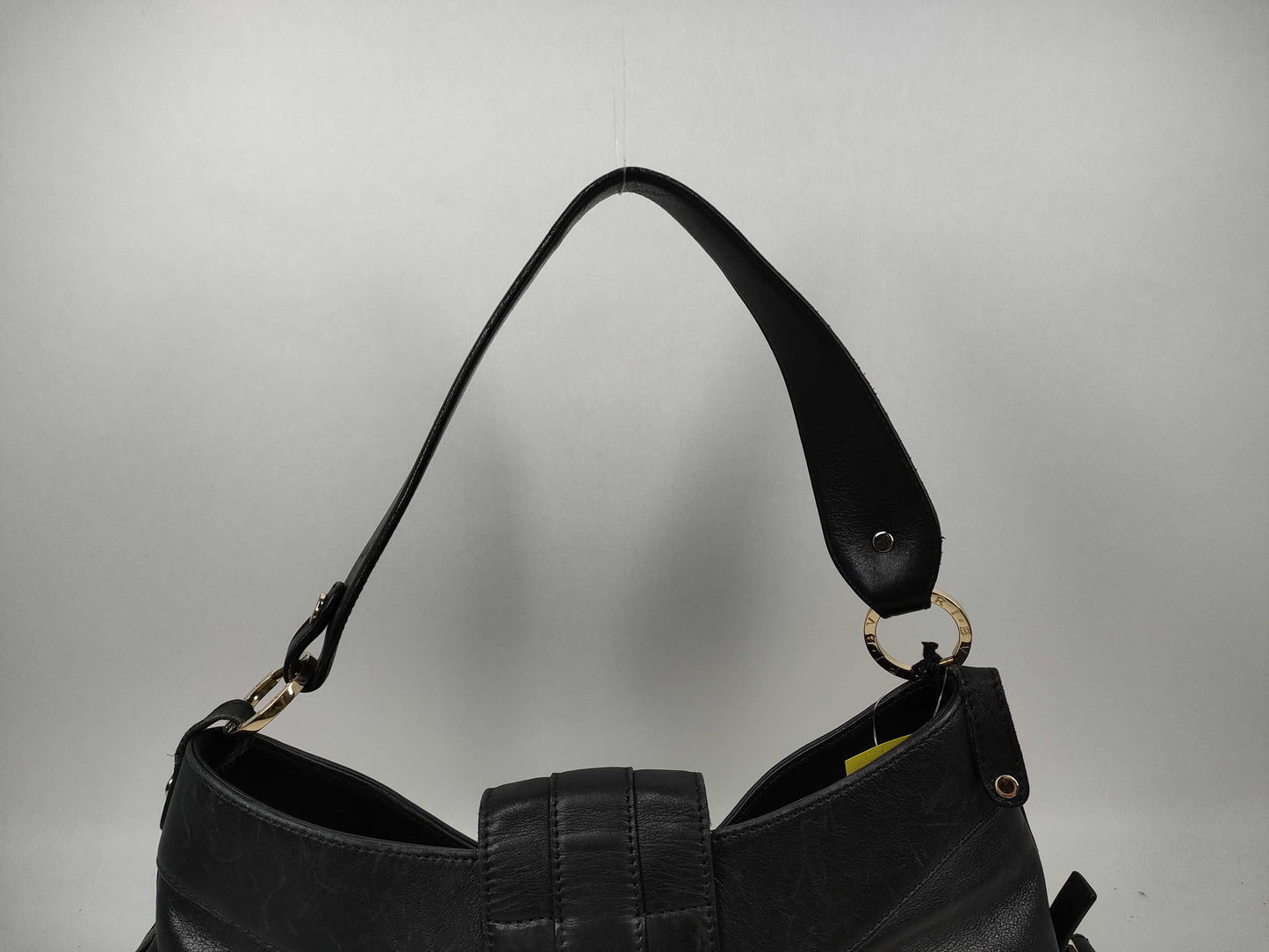 BVLGARI BVLGARI Leather Handbag One Shoulder Bag Black Shoulder Bag