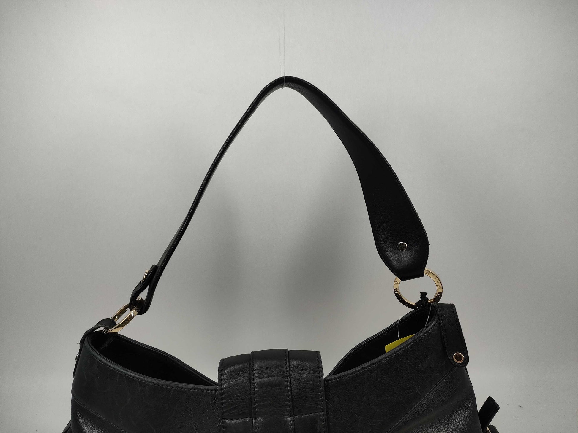 BVLGARI BVLGARI Leather Handbag One Shoulder Bag Black Shoulder Bag