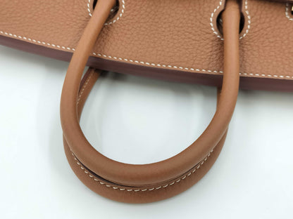 HERMES Birkin 25 Gold Togo Handbag