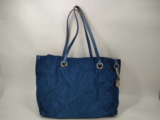 MONCLER Moncler Tote Nylon Quilted Blue Tote Bag