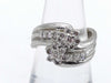D0.37ct/0.24ct Pt900 9.0g Ring 