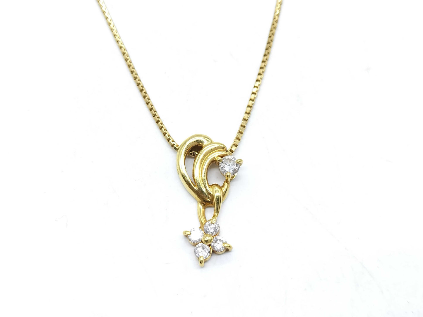 D0.30ct K18 4.2g Necklace 