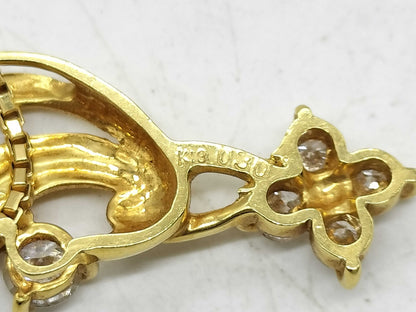 D0.30ct K18 4.2g Necklace 