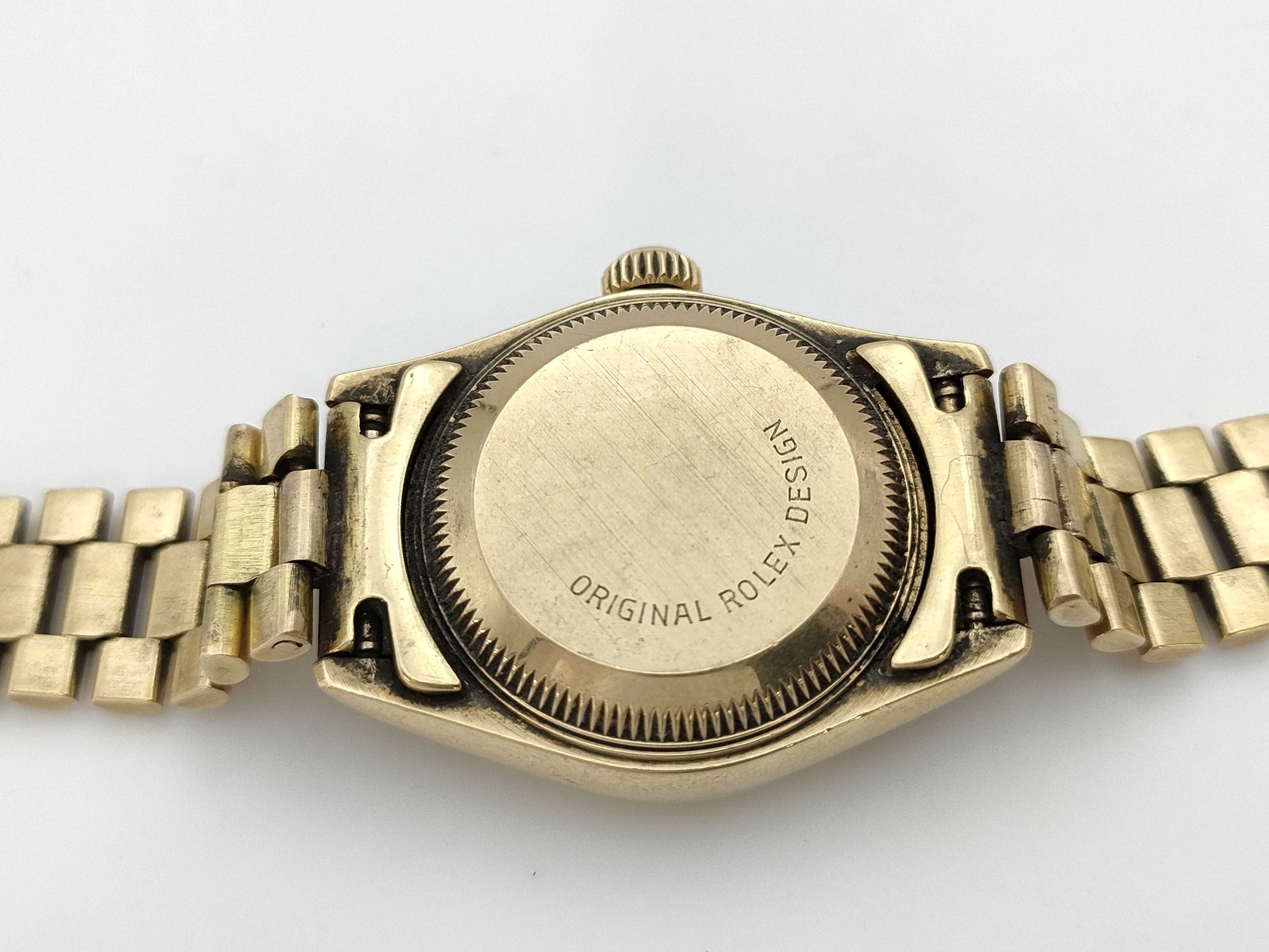 ROLEX 69178G S360950 Champagne Dial President Bracelet Women's Watch