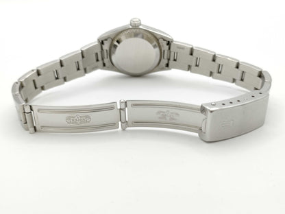 ROLEX 76080 A892605 Blue Dial Oyster Women's Watch