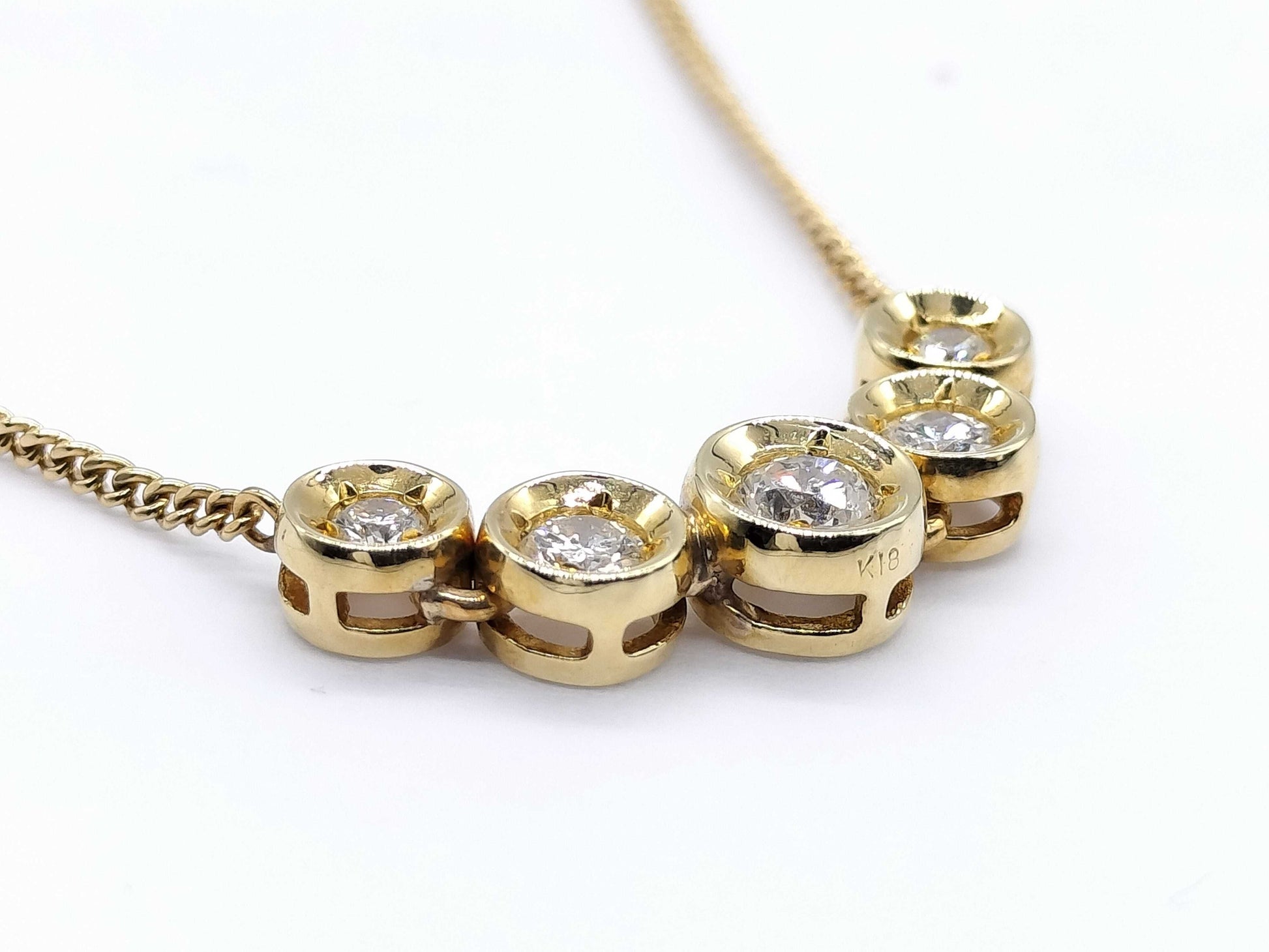 D0.50ct K18 5.4g Necklace 