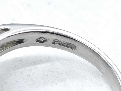 E0.74ct D0.41ct Pt850 5.1g Ring 