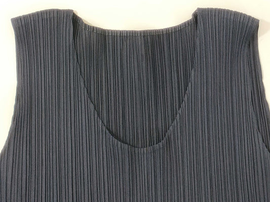 PLEATS PLEASE □ Issey Miyake Pleated Sleeveless Dress Dress
