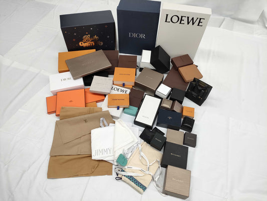 LOUIS VUITTON, CHANEL, BVLGARI, etc. Jewelry Cases/Empty Boxes/Storage Bags. Brand Empty Box Collection. Brand Empty Box Collection.