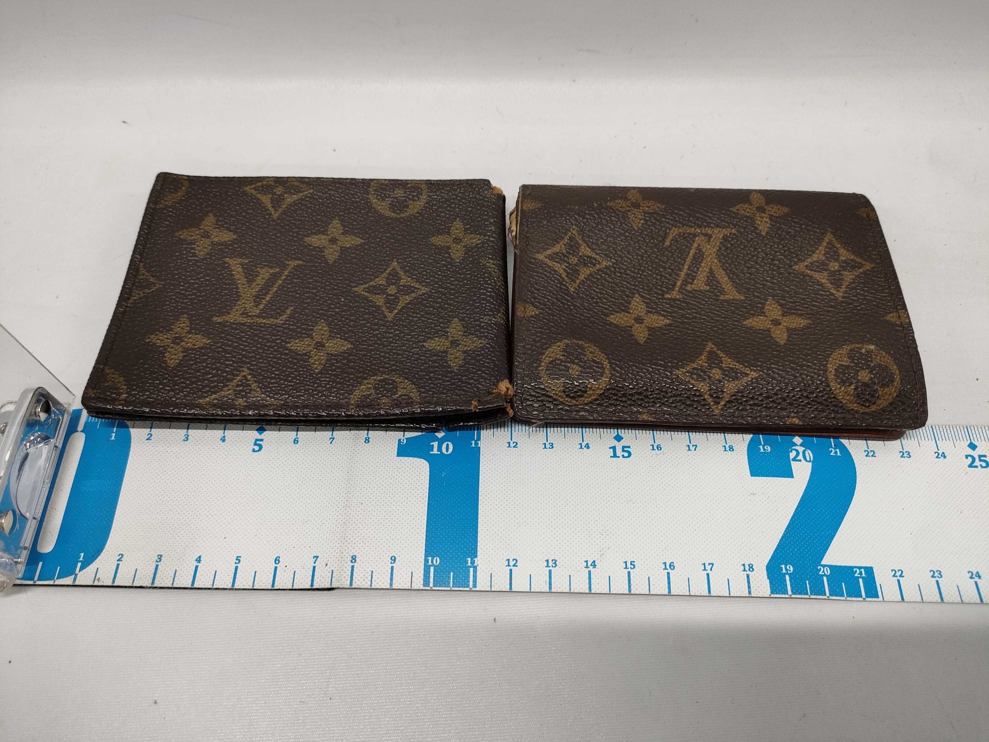 LOUIS VUITTON Monogram Folding Wallet, Pass Case, and 3-Piece Set