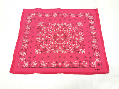 CHANEL Pink Scarf Scarf