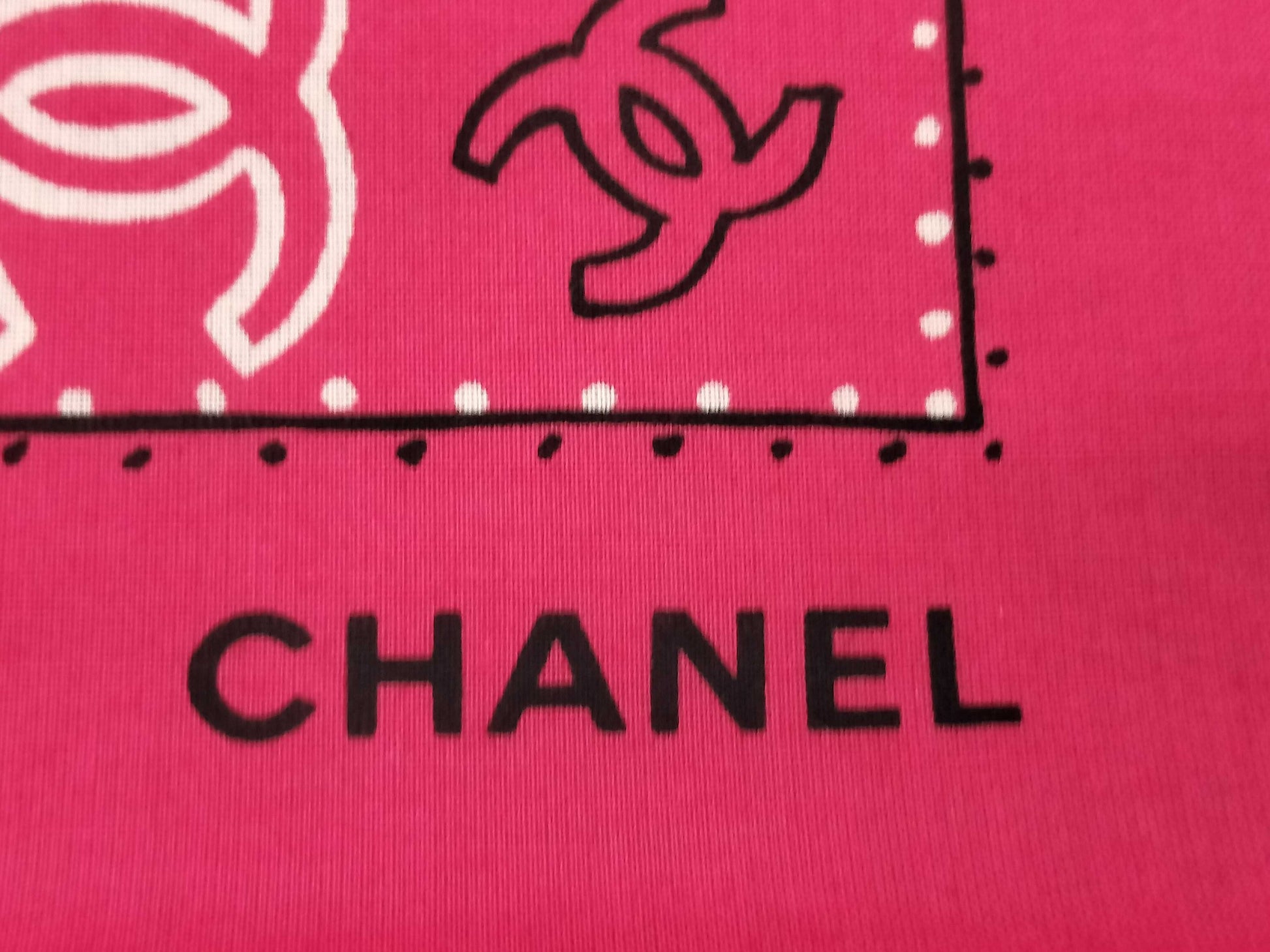 CHANEL Pink Scarf Scarf
