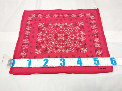CHANEL Pink Scarf Scarf