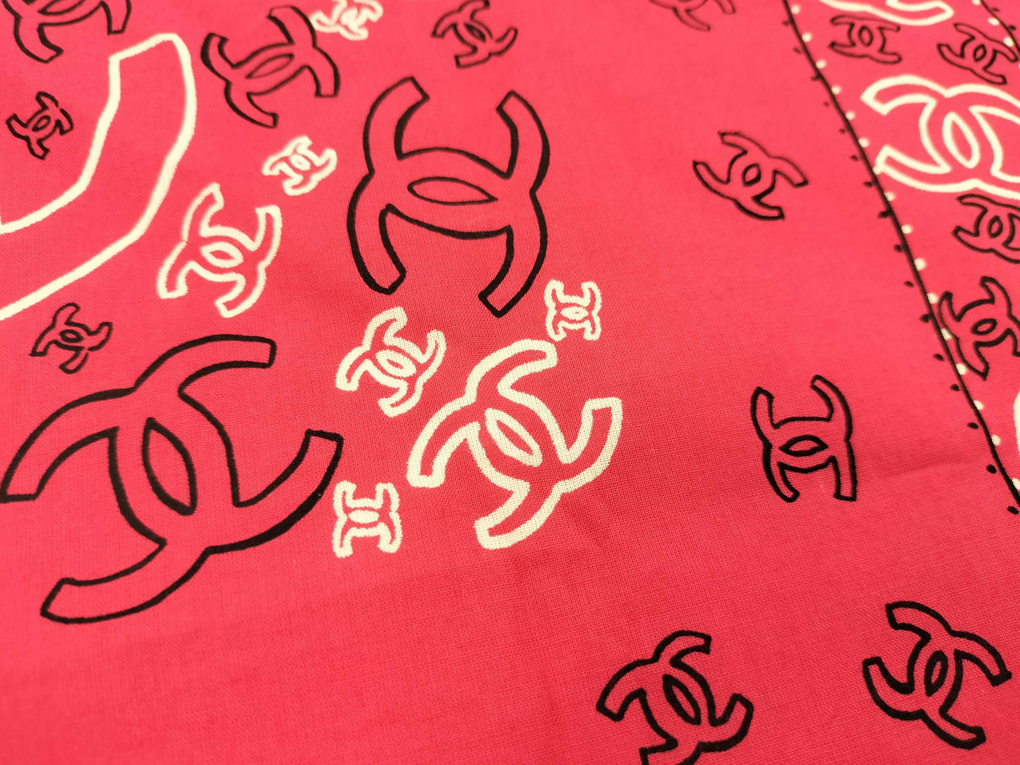 CHANEL Pink Scarf Scarf