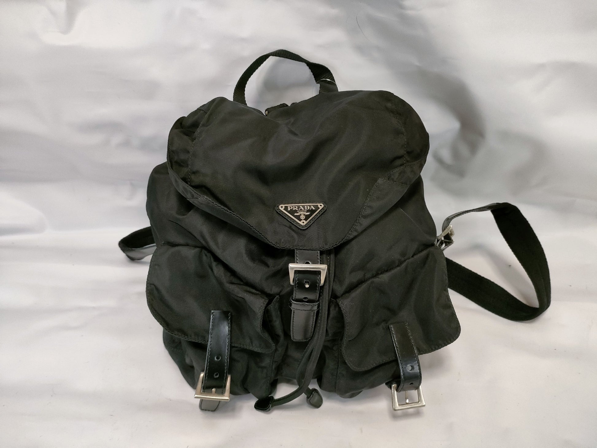 PRADA Nylon Backpack Black Rucksack