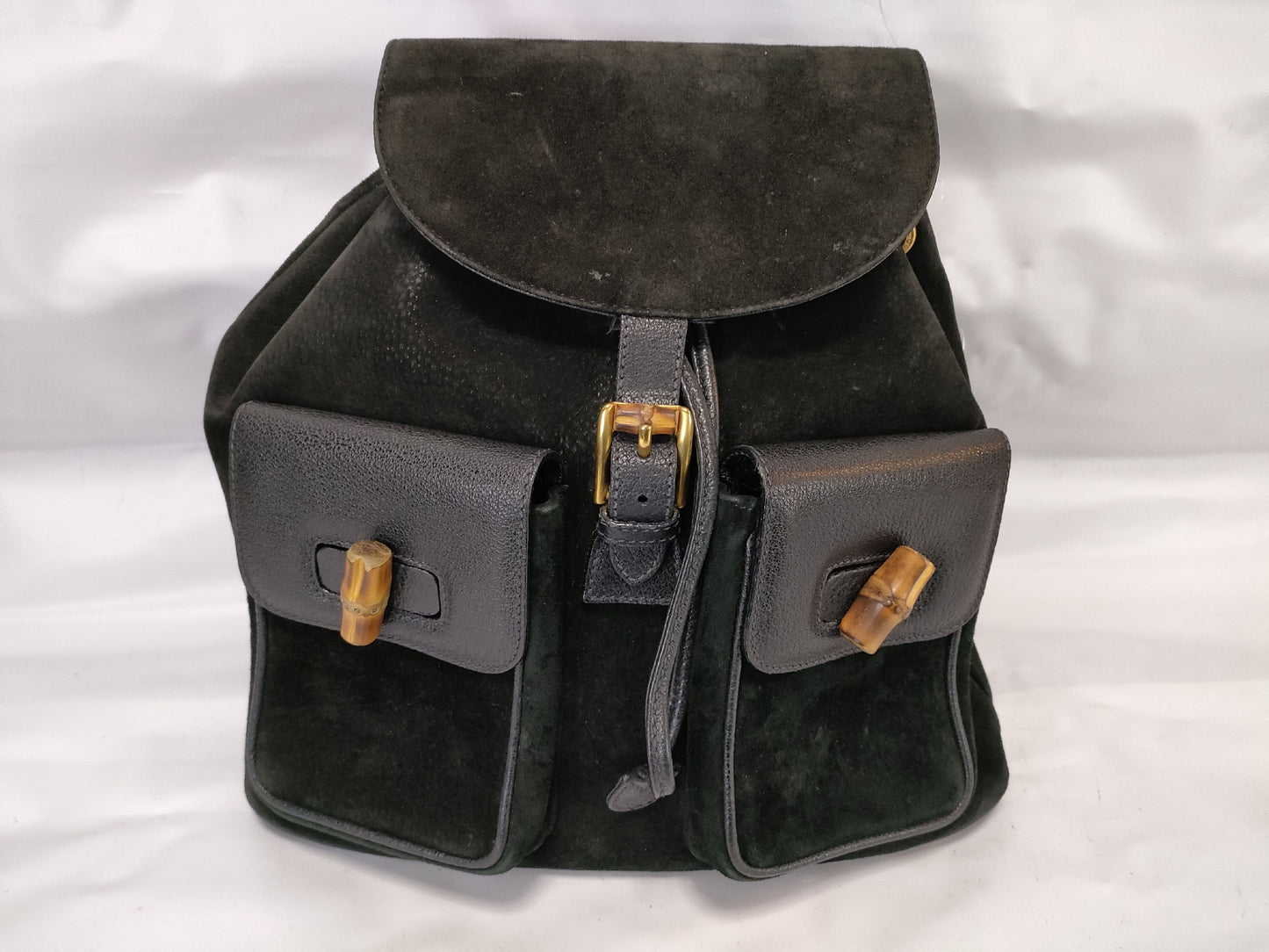GUCCI Bamboo Suede Rucksack