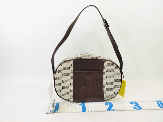 BALENCIAGA BB Monogram Oval Shoulder Bag