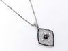 BLKD0.66ct D0.38ct K18WG 7.3g Necklace 