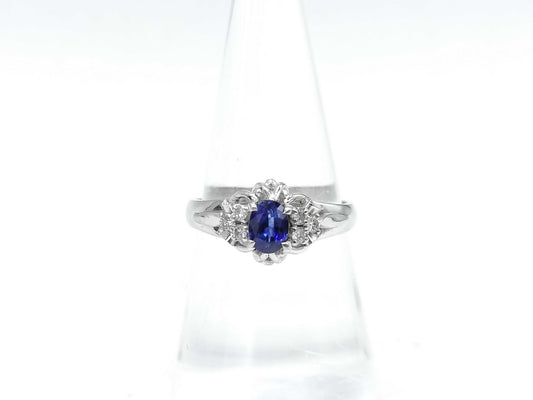 S 0.55ct D 0.10ct PT900 4.2g Ring 