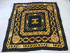 CHANEL Coco Mark Chain Pattern Scarf with Tag