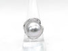 Pearl, diameter approx. 15.2mm, D0.16ct, Pt900, 16.1g, Ring 