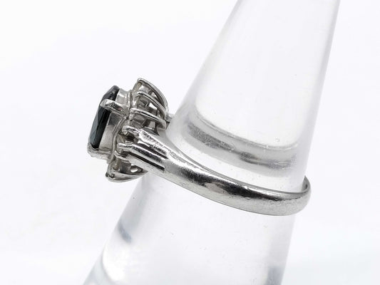 S1.47ct D0.31ct Pt850 4.9g Ring 