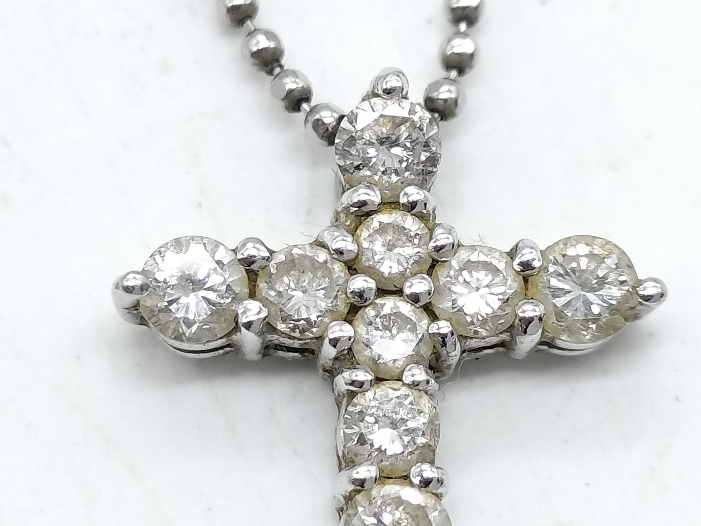 D0.50ct Pt850 3.6g Necklace 