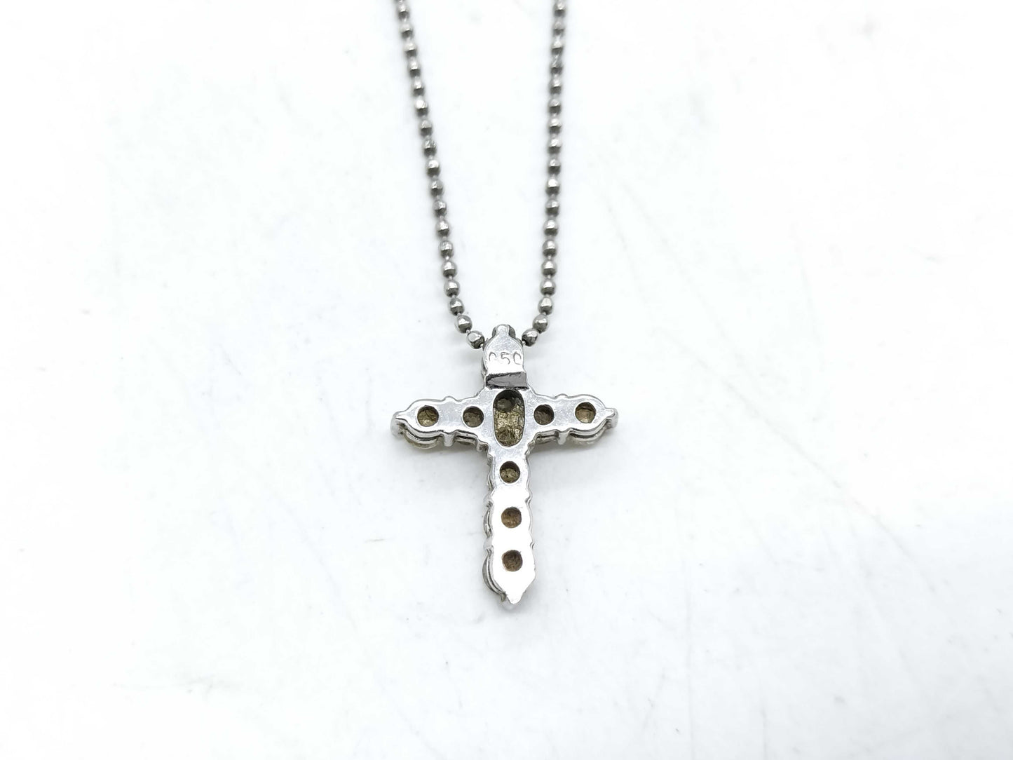 D0.50ct Pt850 3.6g Necklace 