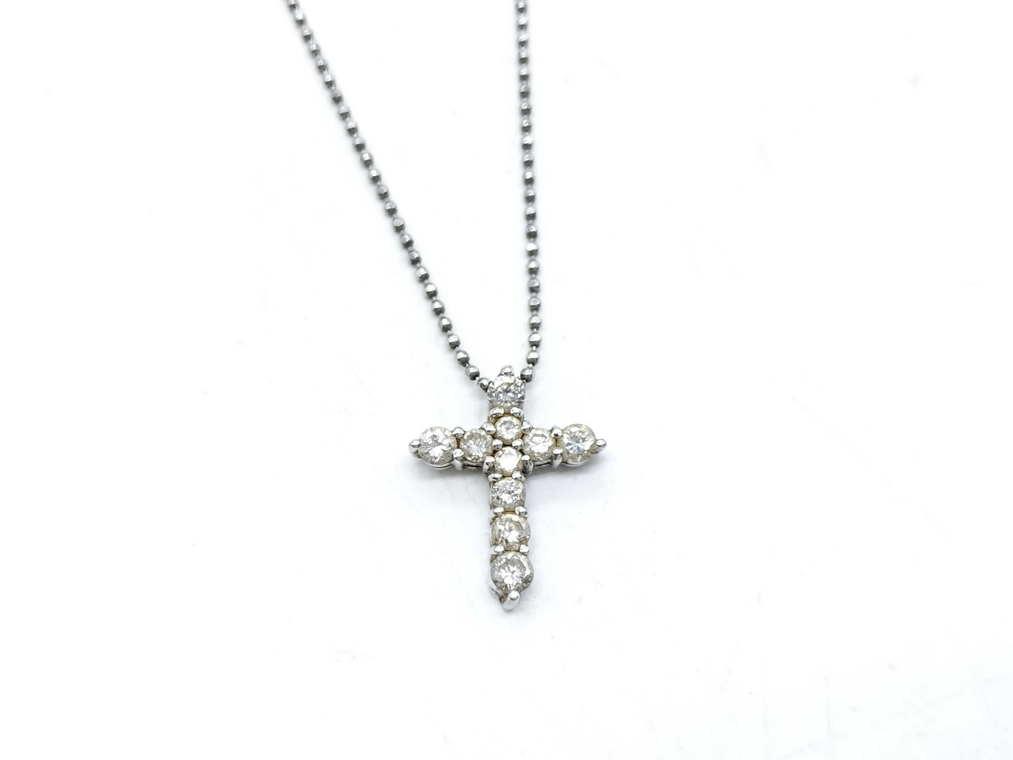 D0.50ct Pt850 3.6g Necklace 