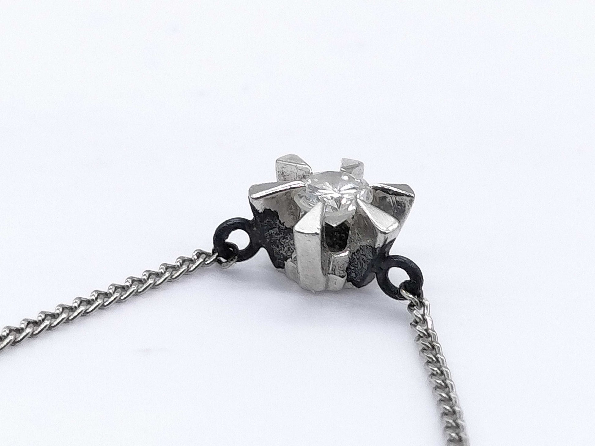 D0.10ct Pt850 2.1g Necklace 