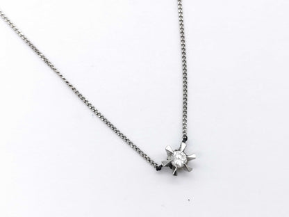 D0.10ct Pt850 2.1g Necklace 
