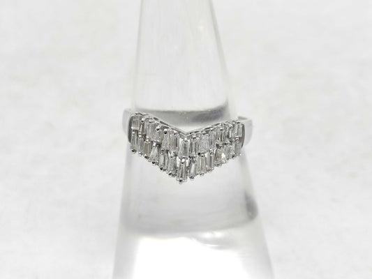 D0.50ct Pt900 3.9g Ring 