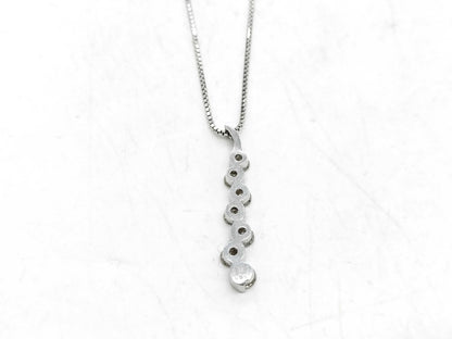 D0.55ct K18WG 3.7g Necklace 