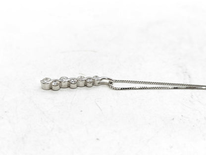 D0.55ct K18WG 3.7g Necklace 