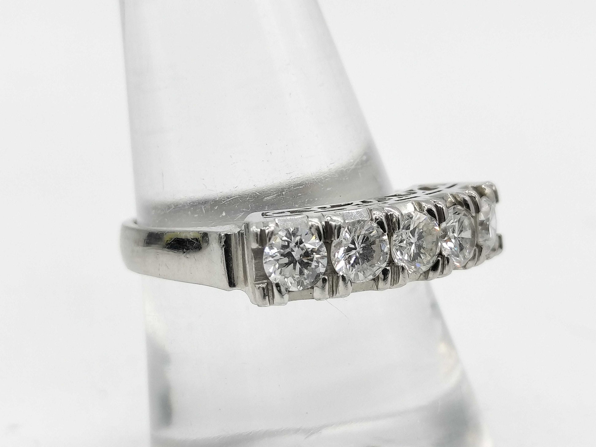 D1.00ct Pt900 6.8g Ring 