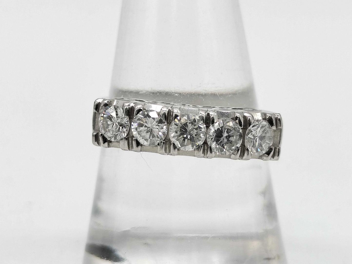 D1.00ct Pt900 6.8g Ring 