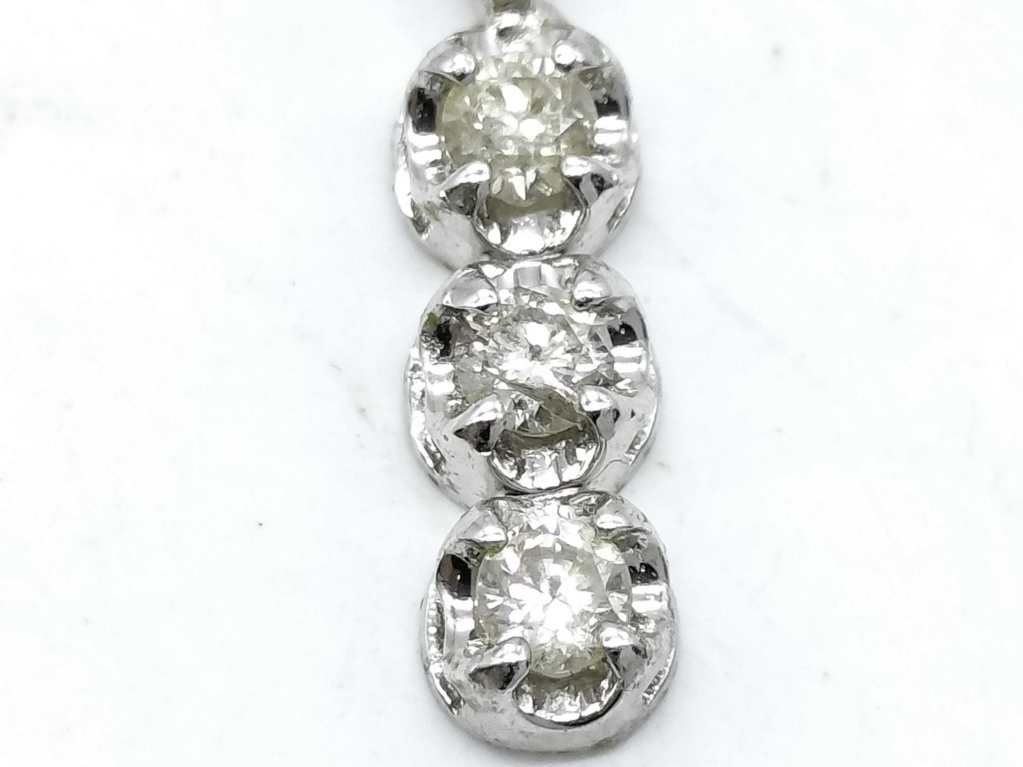 D0.25ct K18WG 1.3g Necklace 