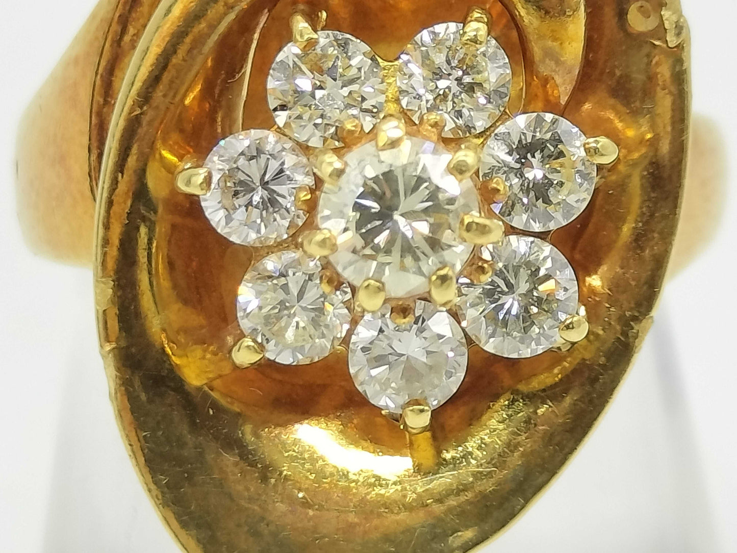 D1.00ct K18 12.9g Ring 