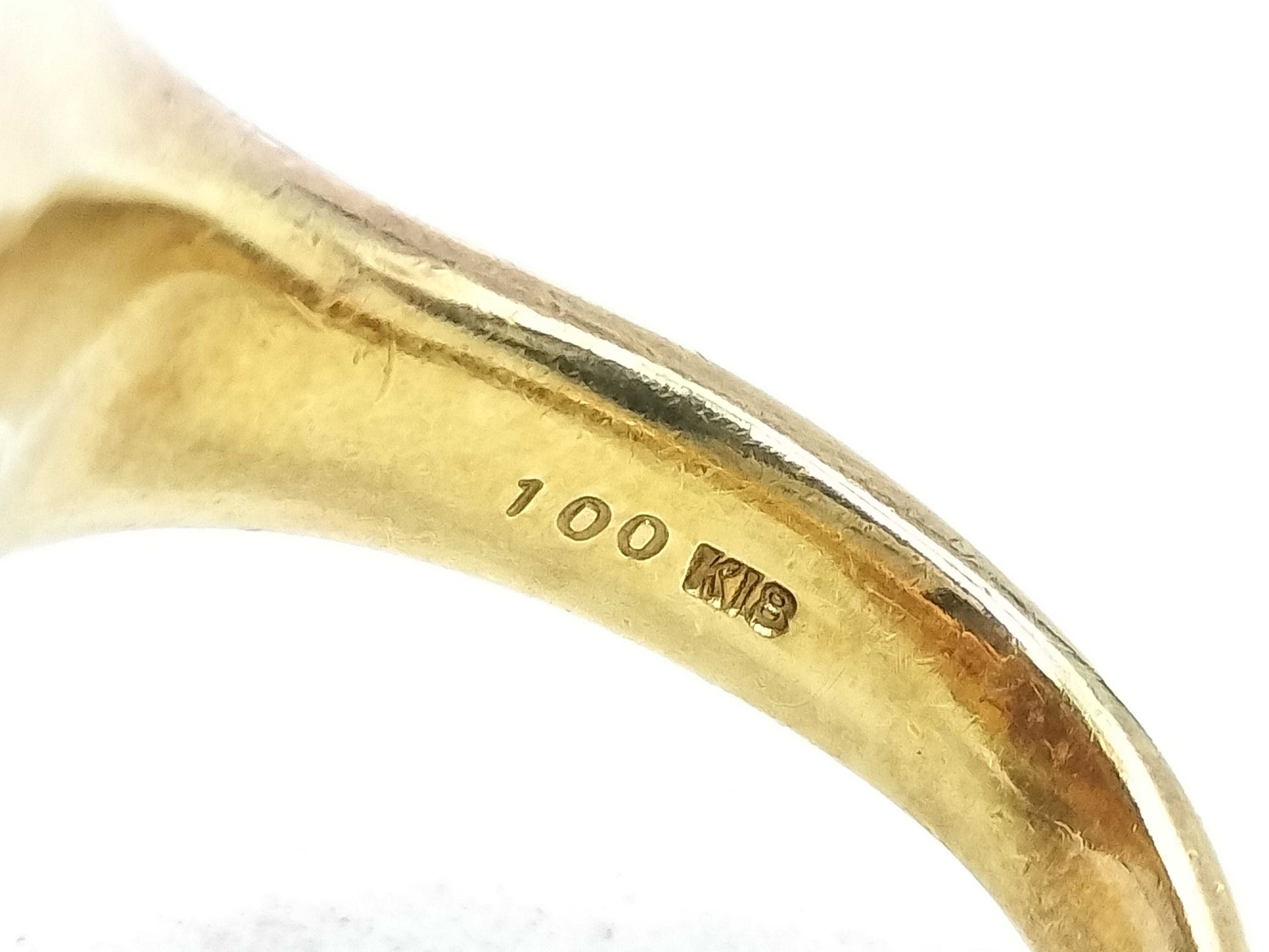 D1.00ct K18 12.9g Ring 