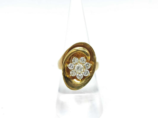 D1.00ct K18 12.9g Ring 